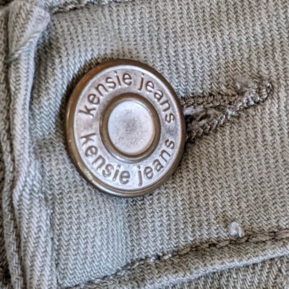 Kensie Jeans Straight Leg Stretch Size 4 Light Sage Green - Picture 9 of 11